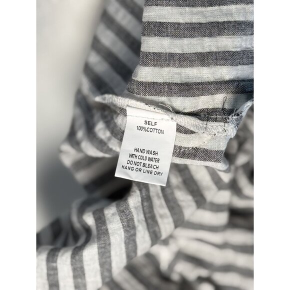 VICI Size Large Woman Blouse 100% Cotton Breatnable Elegant - Picture 7 of 8